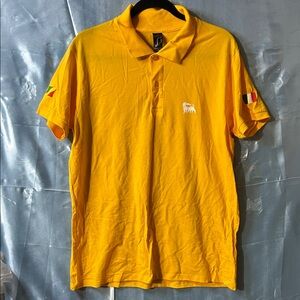 Bold Yellow Polo Shirt with Iconic Logo
